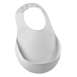 Bavoir silicone Gris clair