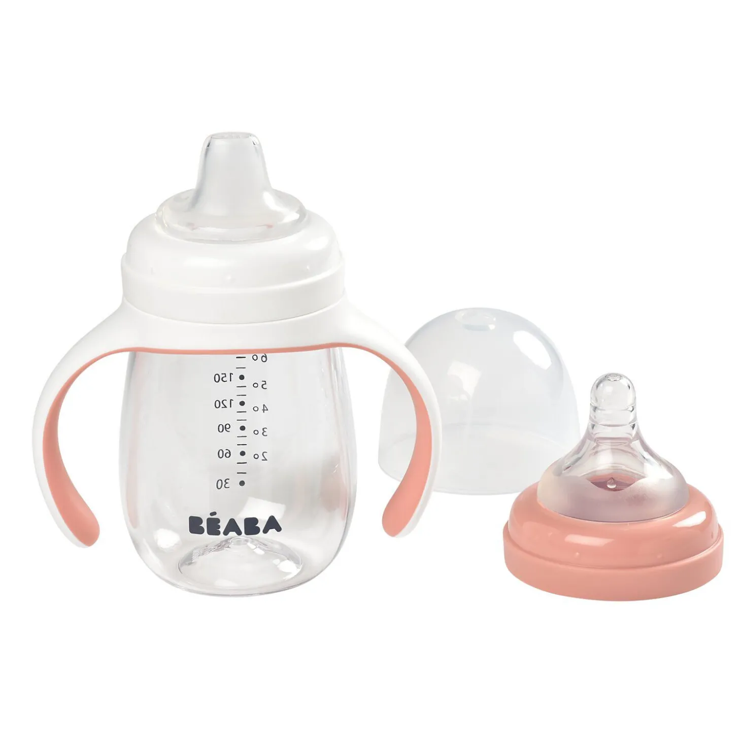 Biberon d'apprentissage 2 en 1 - 210ml Vieux rose