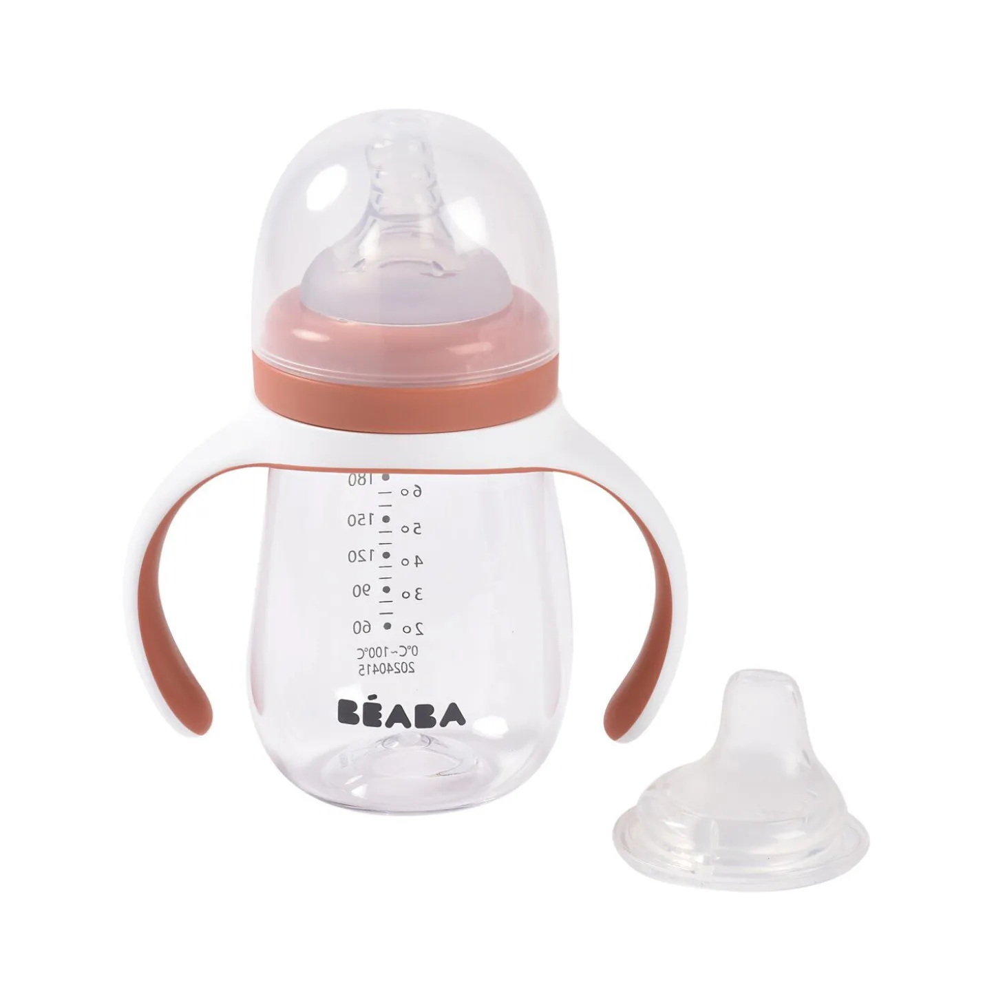 Biberon d'apprentissage 2 en 1 - 210ml Terracotta