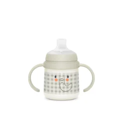 Biberon phosphorescent avec anses et bec silicone Night&Day +6m