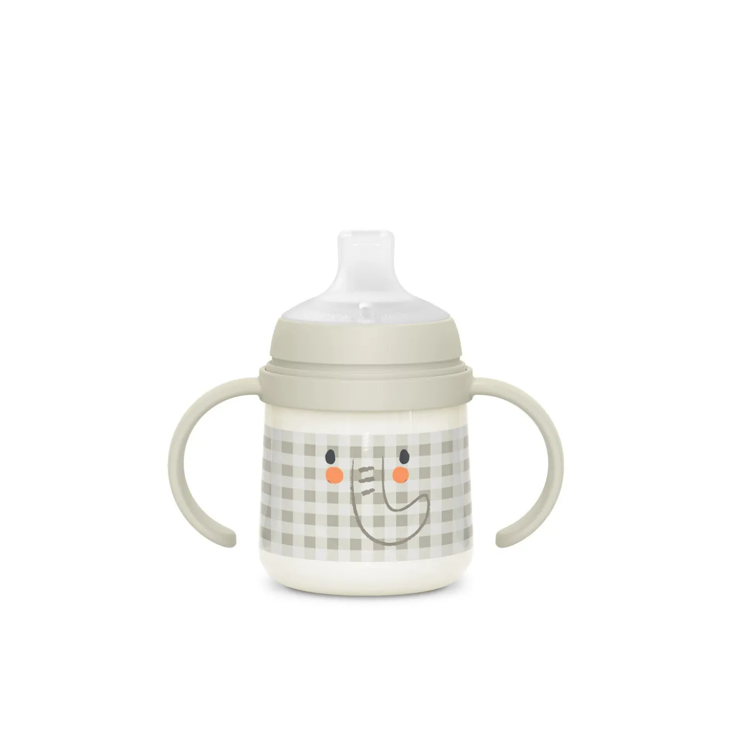 Biberon phosphorescent avec anses et bec silicone Night&Day +6m