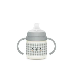 Biberon phosphorescent avec anses et bec silicone Night&Day +6m