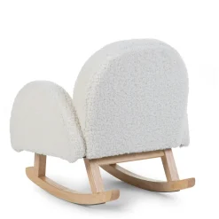 Chaise A Bascule Pour Enfants - Teddy - Ecru Naturel