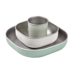 Coffret repas inox Vert sauge