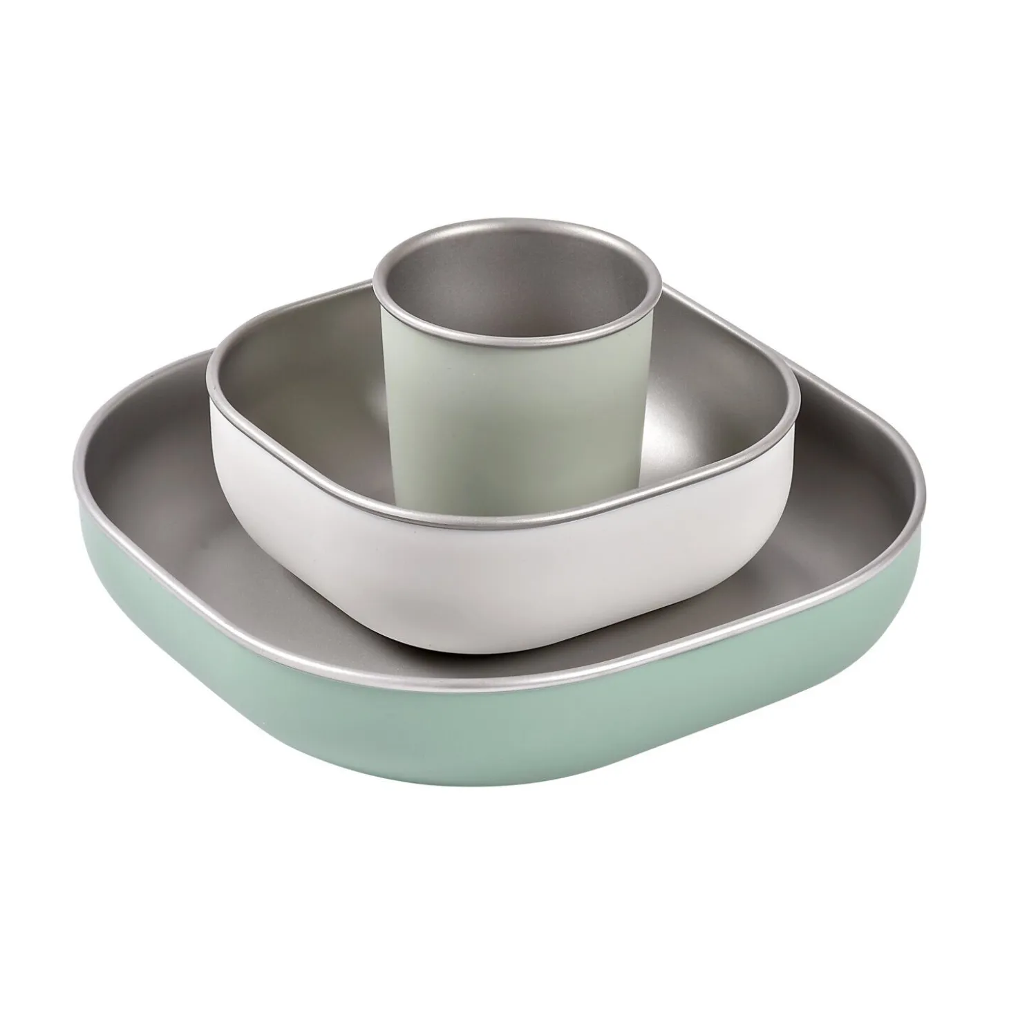 Coffret repas inox Vert sauge