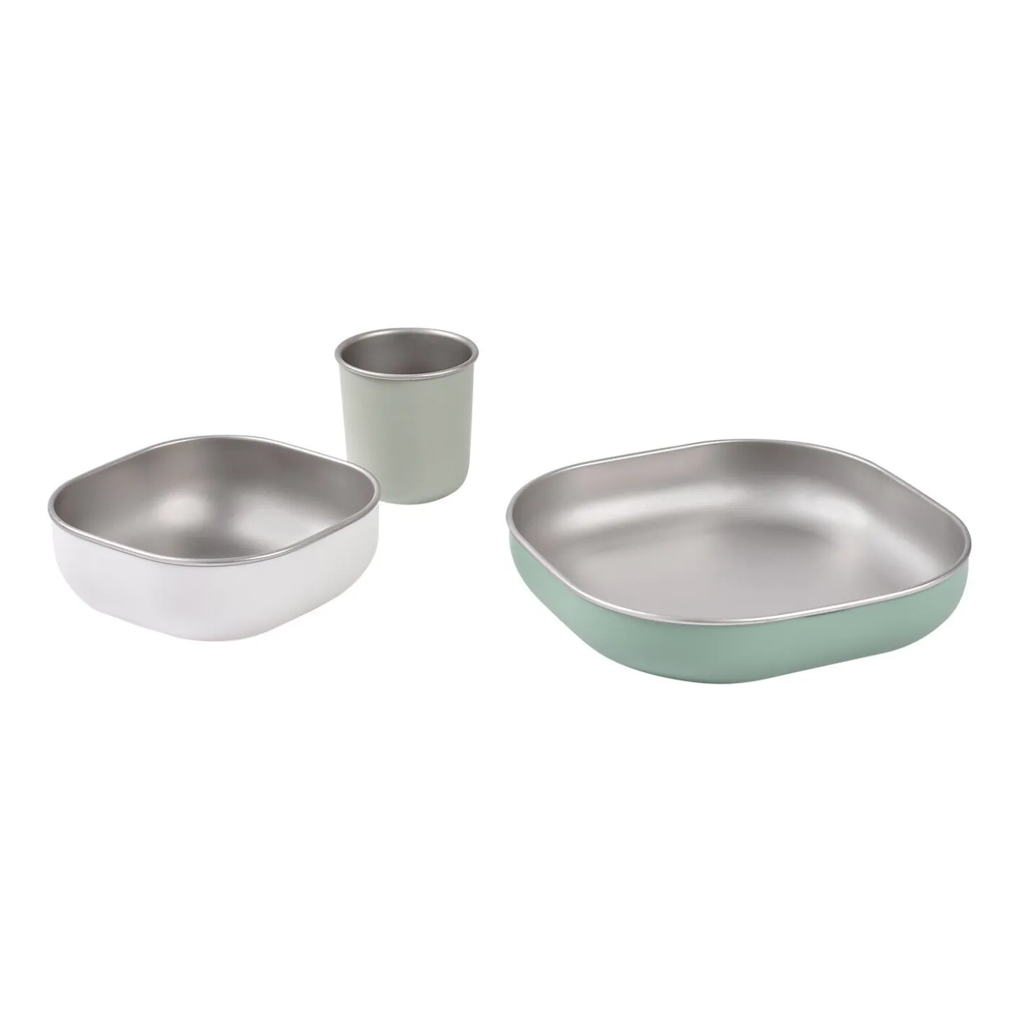 Coffret repas inox Vert sauge
