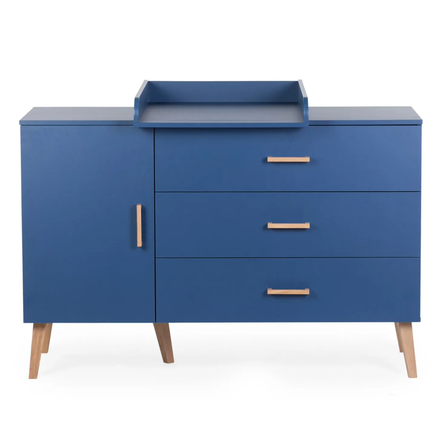 Commode 4 tiroirs Bleu gras