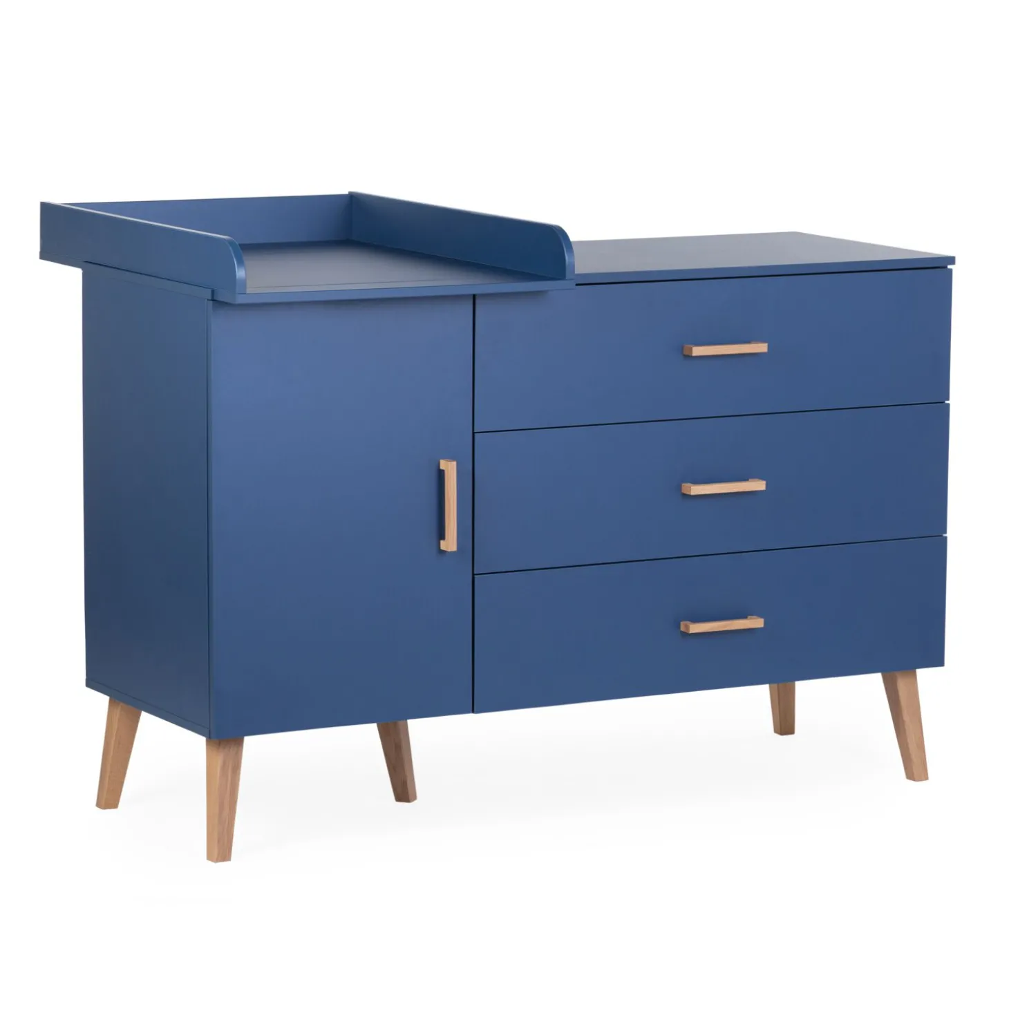 Commode 4 tiroirs Bleu gras