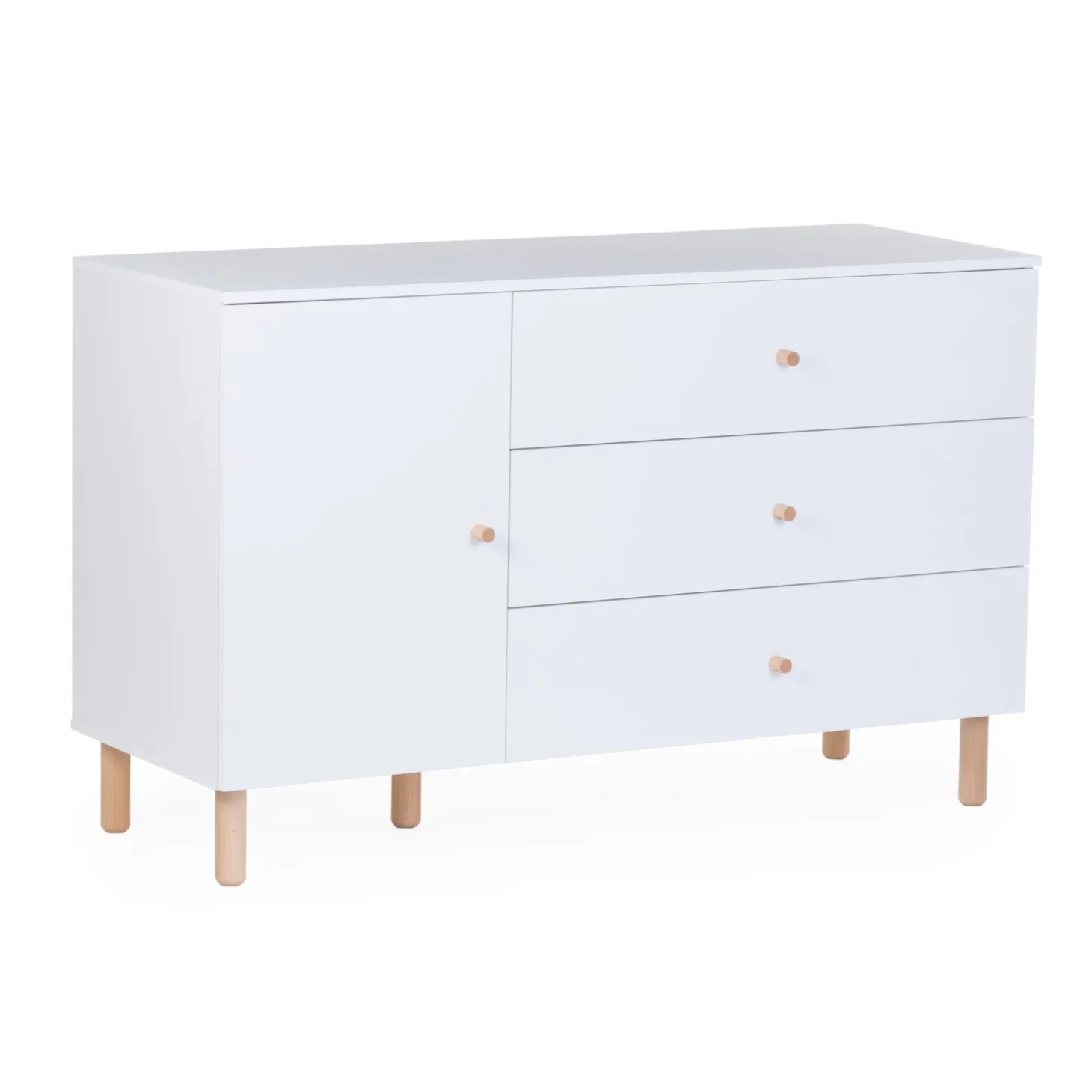 Commode 4 tiroirs Wonder white