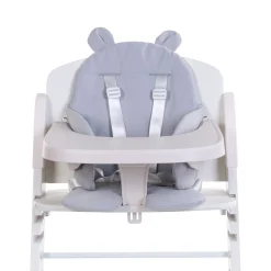 Coussin Chaise Haute - Deperlant - Polyester - Gris