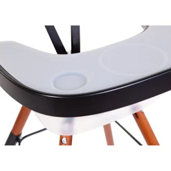 Evolu Tablette De Chaise - Abs - Noir + Napperon En Silicone