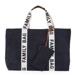 Family Bag Sac A Langer - Signature - Canvas - Noir