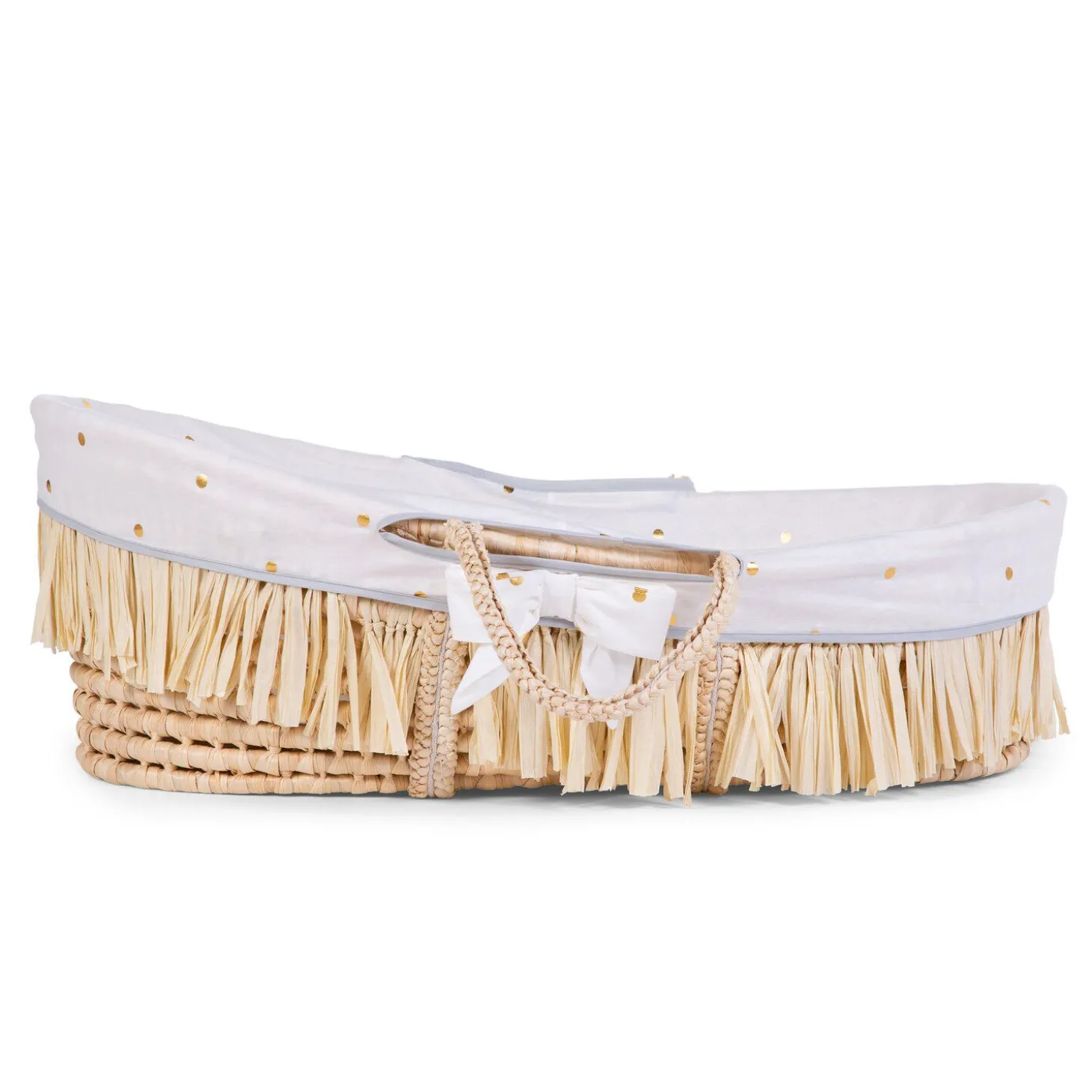 Habillage Panier Moise - Jersey - Gold Dots