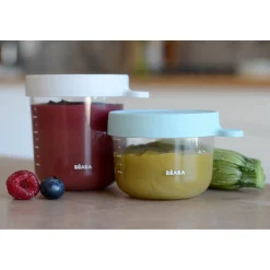 Lot 2 portions verre 150 et 250ml Vert clair/Gris clair