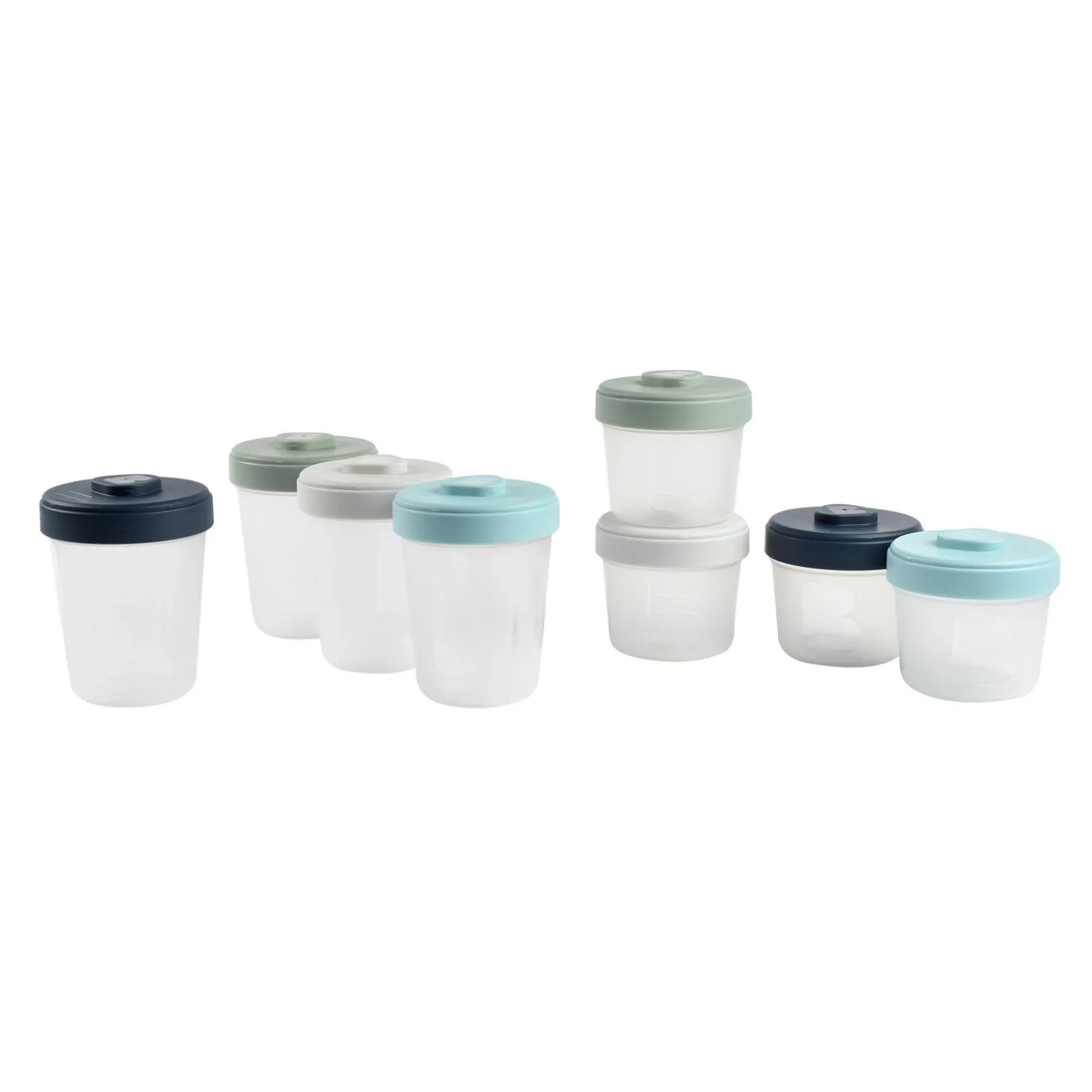 Lot de 8 portions clip 2ème âge (4X150ml et 4X250ml)