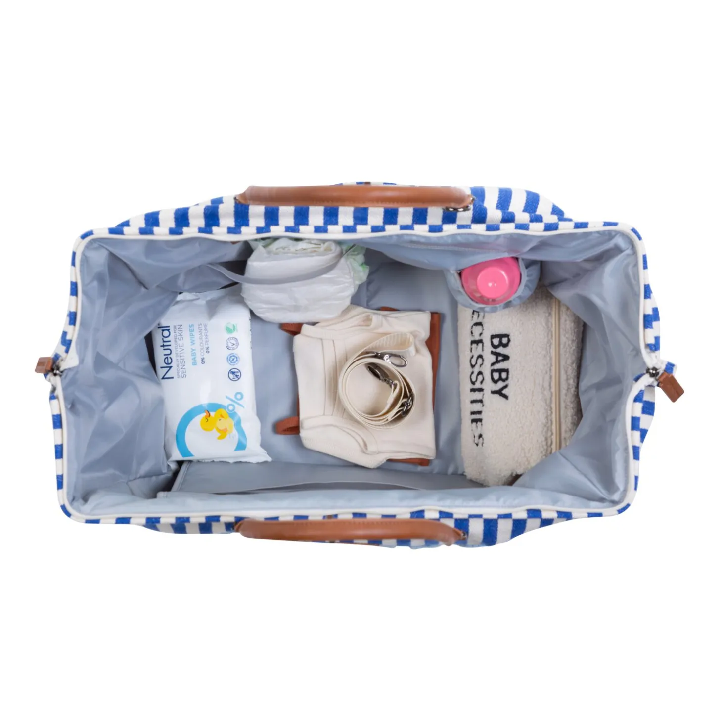 Mommy Bag ® Sac à Langer - Rayures - Bleu Electrique /Bleu