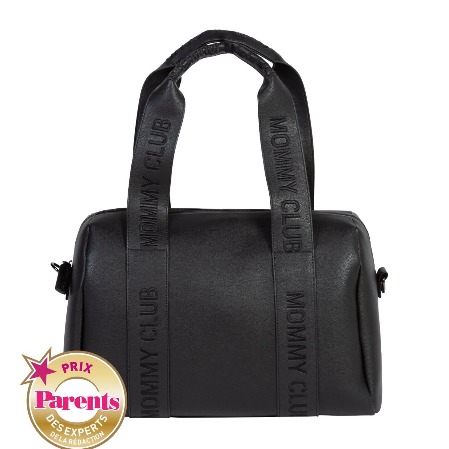 Mommy Club Sac à Langer - Signature - Cuir Vegan - Noir