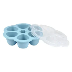 Moule multiportions silicone 6X90ml Bleu