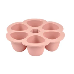 Moule multiportions silicone 6X90ml Vieux Rose
