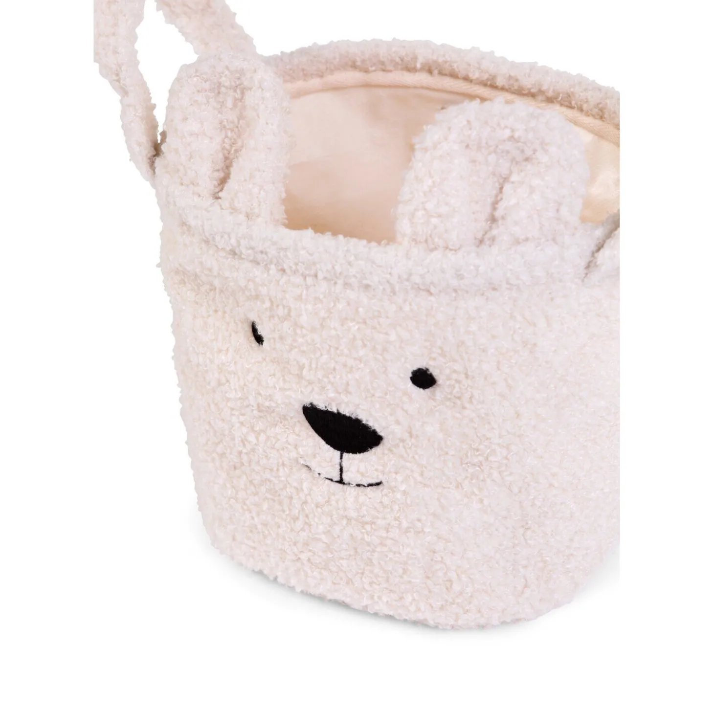 Panier De Rangement - 25x20x20 Cm - Teddy - Ecru