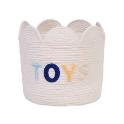 Panier fleur - 30x30x30cm - Corde De Coton - Ecru