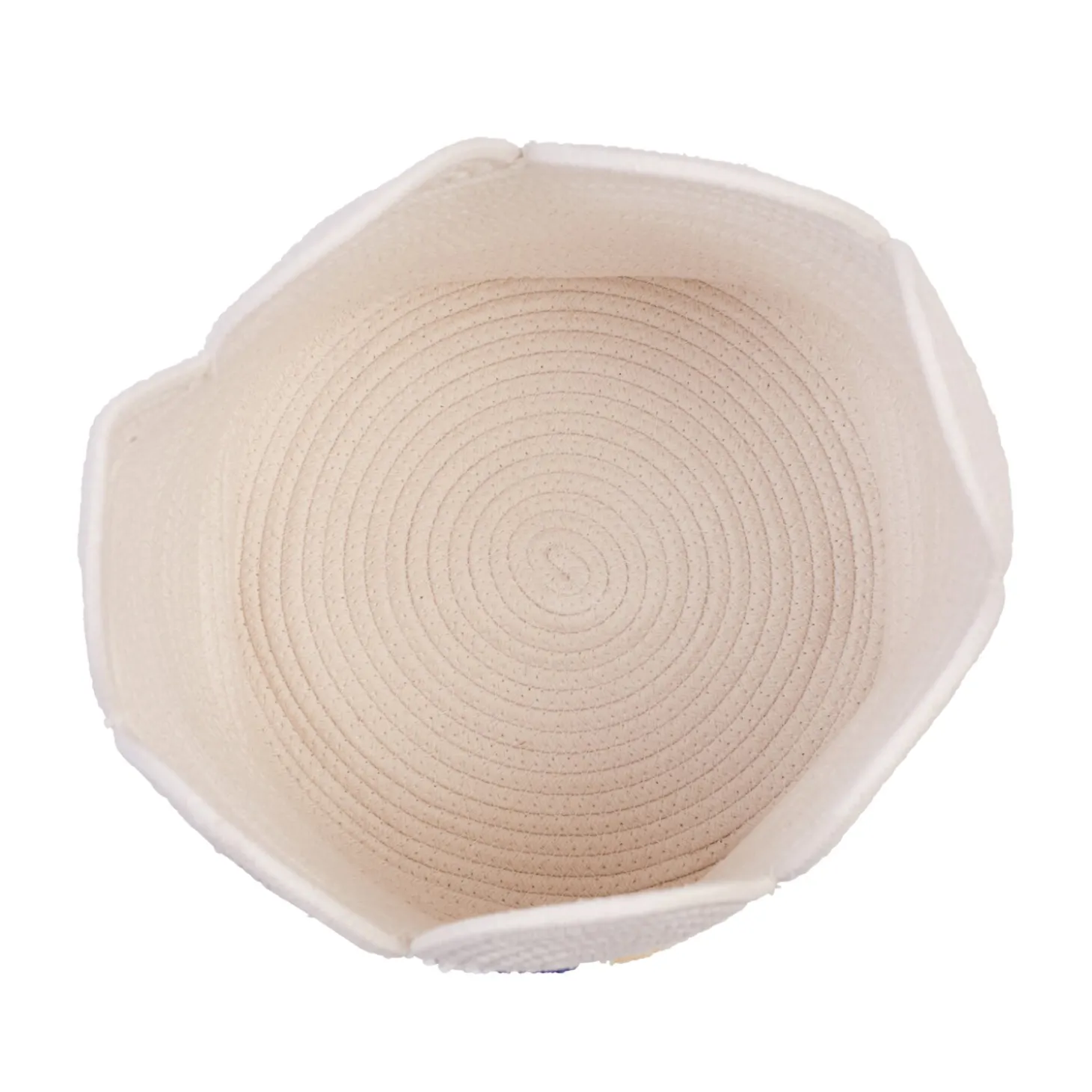 Panier fleur - 30x30x30cm - Corde De Coton - Ecru