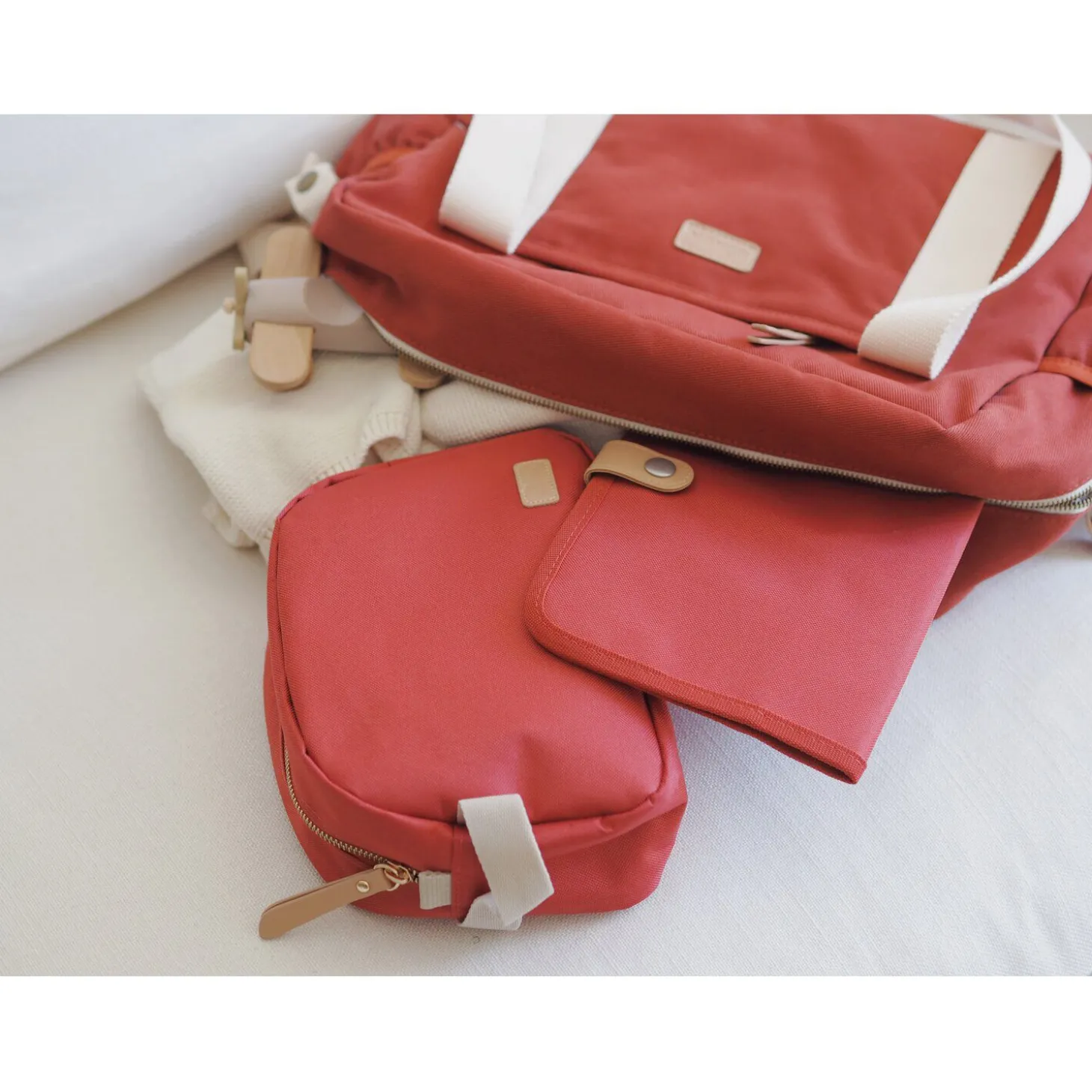 Protège carnet de santé Terracotta