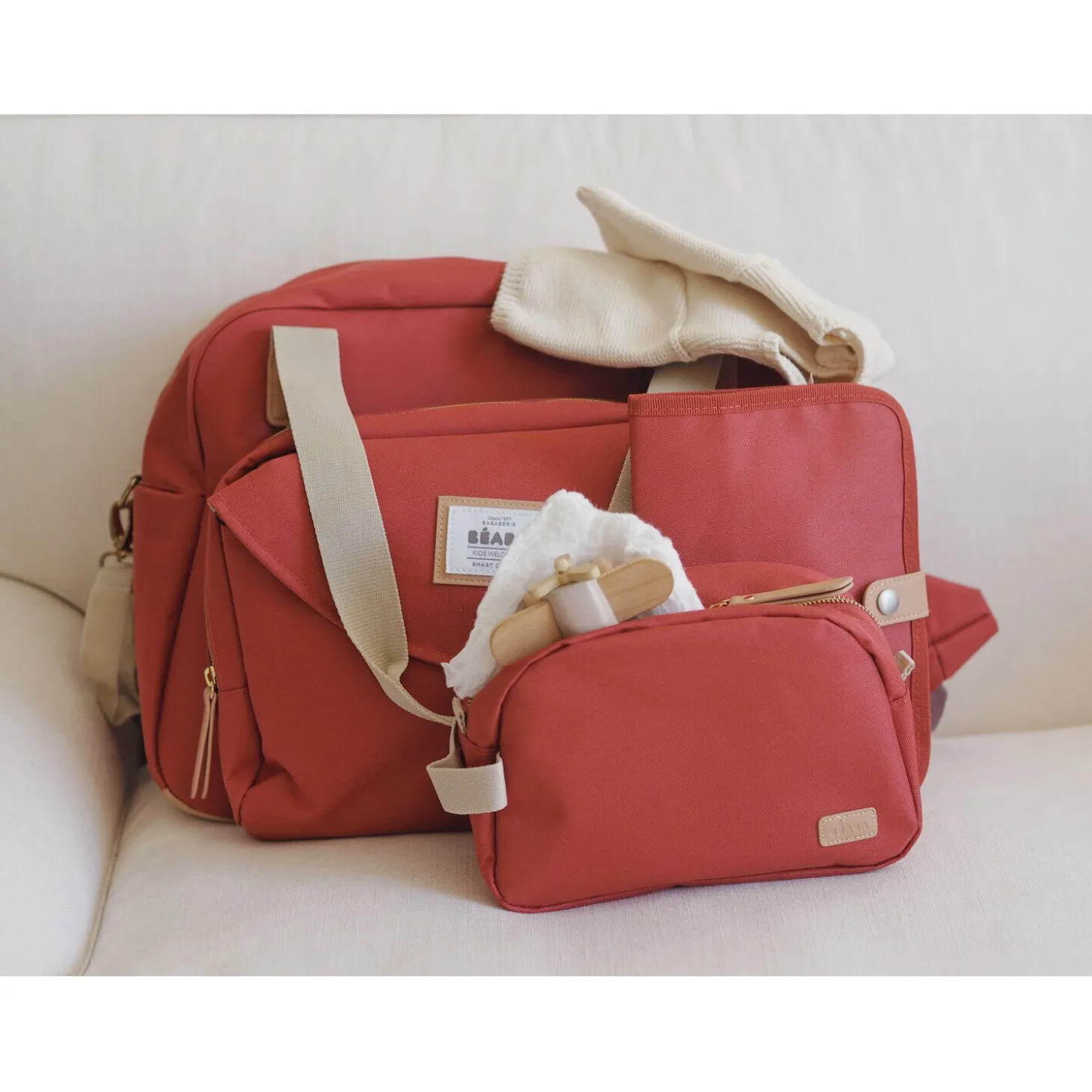 Protège carnet de santé Terracotta