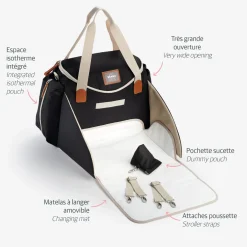 Sac à langer Sydney Noir