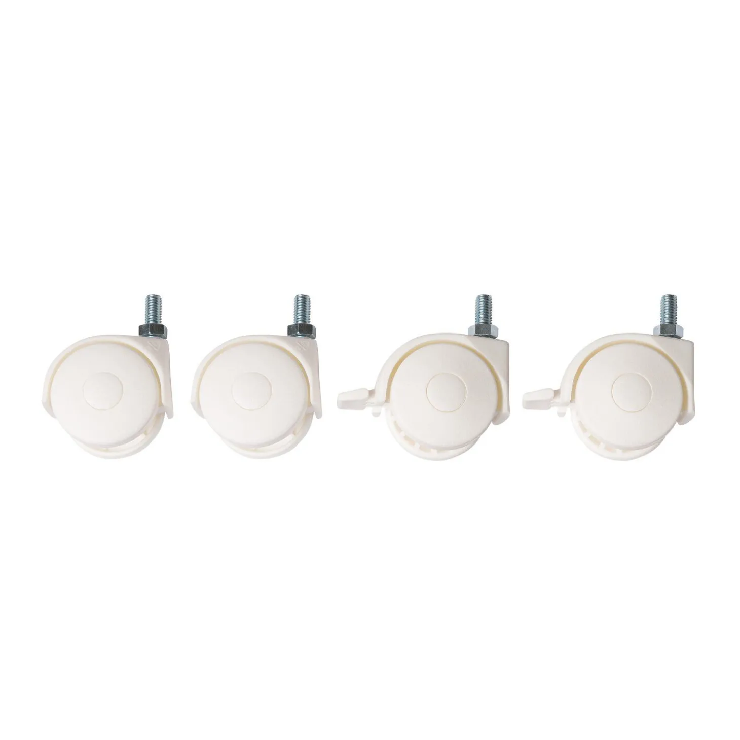 Set de roues 4 pcs - Blanc