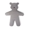 Tapis D'Éveil Teddy Bear - 150 Cm - Jersey - Gris