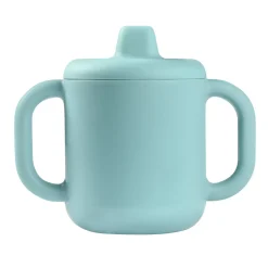 Tasse d'apprentissage silicone Bleu
