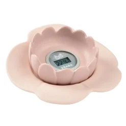 Thermomètre de bain Lotus Vieux rose