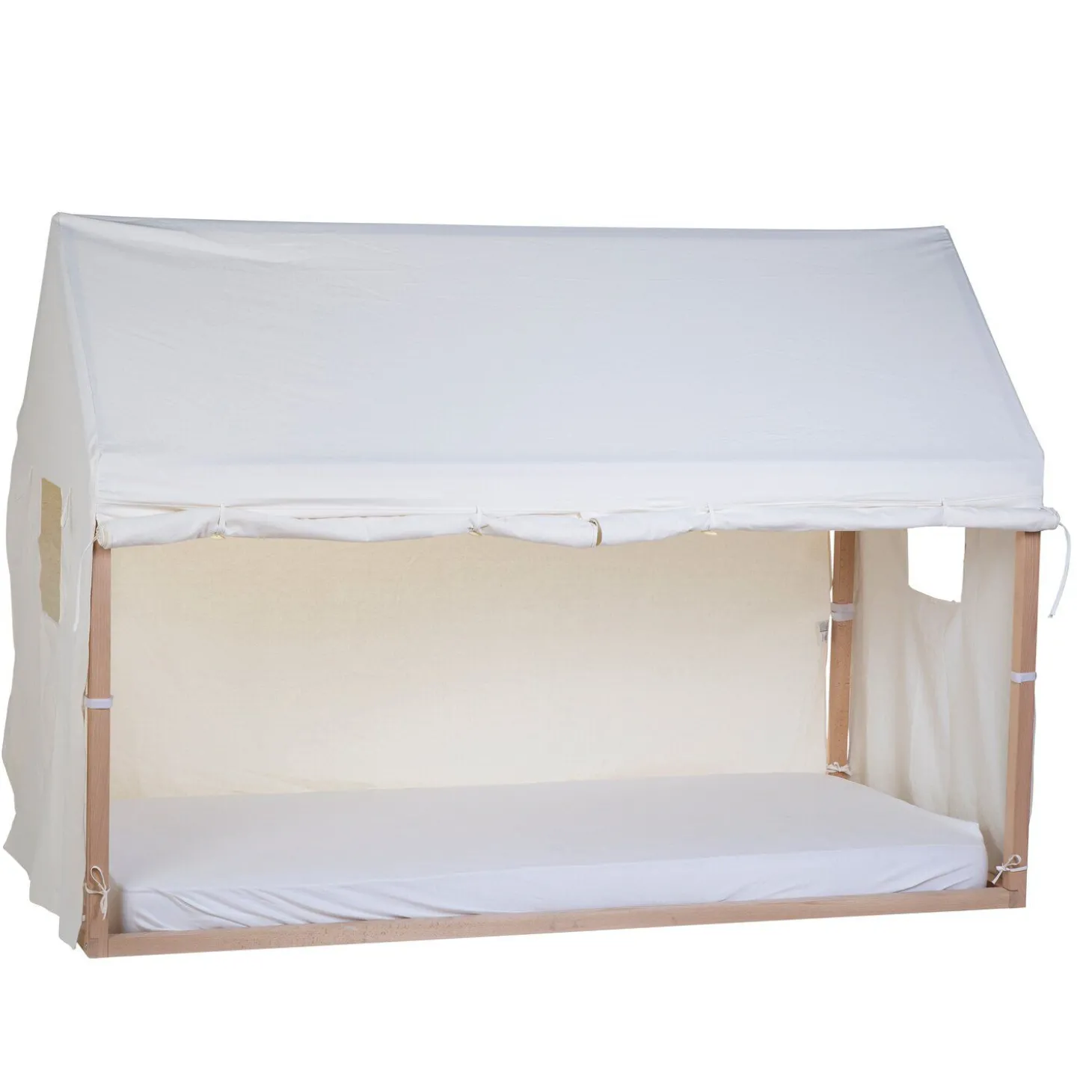 Toile Pour Lit Cabane - 90x200 Cm - Blanc